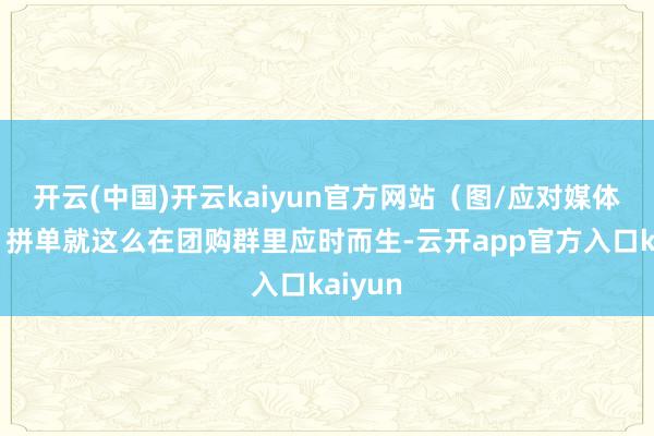 开云(中国)开云kaiyun官方网站（图/应对媒体截图）拼单