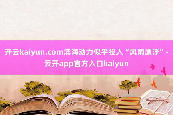 开云kaiyun.com滨海动力似乎投入“风雨漂浮”-云开a